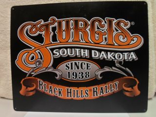 Vintage Sturgis Motorcycle Rally Metal Sign Offically Licensed Sign