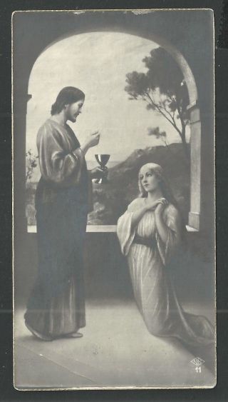 Holy Card Antique De Jesus Y Maria Magdalena Santino Image Pieuse Andachtsbild