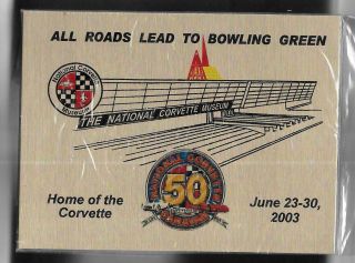 Pk42900 - All Roads Lead To Bowling Green,  National Corvette Caravan Metal Plate