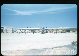 1950s Kodachrome Photo Slide Convair B - 36 Military Airplane Andersen Afb Guam 5