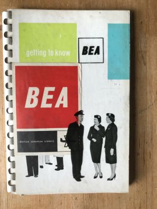 Getting To Know B.  E.  A.  British European Airways 1960 