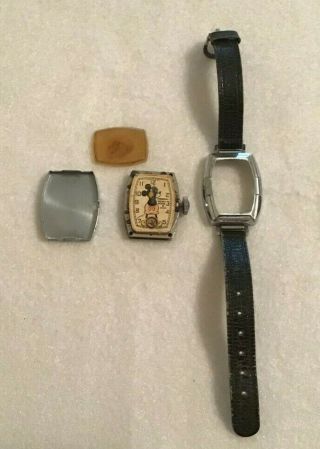 Vintage Ingersoll Mickey Mouse Watch Serial 00124578
