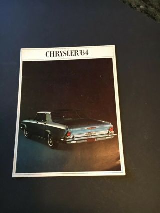 1964 Chrysler Sales Foldout Brochure Full Line Mopar