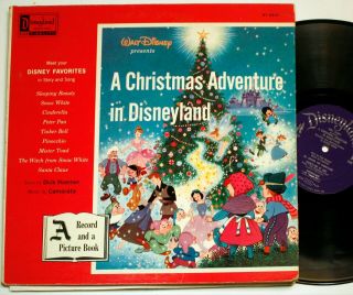Disney Christmas Adventure In Disneyland Lp - Rare Inner Sleeve - 1950s - Krfx