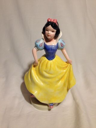 Snow White Music Box Figurine By Schmid Hand Painted Someday My Prince Will Come
