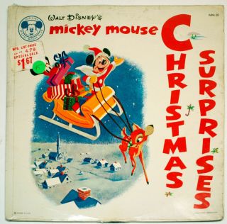 Disney Mickey Mouse Club Christmas Surprise Lp - 1960s - Krfx