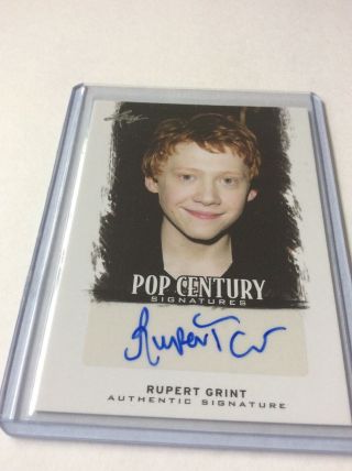 2012 Leaf Pop Century Harry Potter Autograph For Rupert Grint