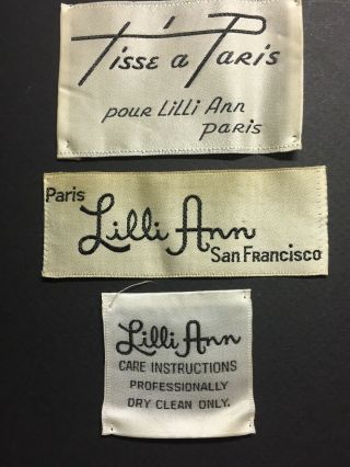 Vintage Clothing Label Tisse 