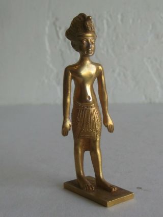 Vtg 1976 Mma Metropolitan Museum Of Art King Tut Boy Egyptian Statue Sculpture