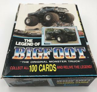 The Legend Big Foot Monster Truck 1988 Leesley Trading Card Pack Box