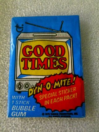 1975 Topps Wax Pack Good Times Tv Show Trading Cards