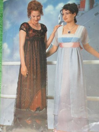Simplicity Vtg (1998) Misses Titantic Dress (rose) Size 10 - 14 Uncut Oop Pattern