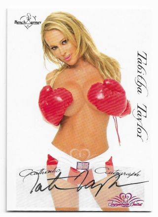 2005 05 Benchwarmer Signature Series Tabitha Taylor Auto Autograph On Card 55