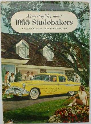 1955 Studebaker Sales Brochure - Newspaper Style
