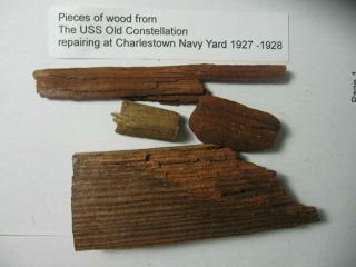 Vintage Wood From The Old Constellation Refit At Charlestown Navy Yard 1927