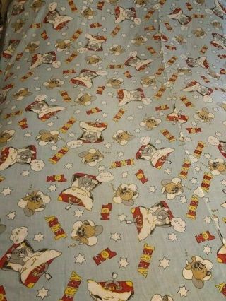 Vintage Tom And Jerry Twin Size Flat Sheet Rare 5