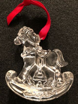 Marquis Waterford Crystal “rocking Horse” Ornament