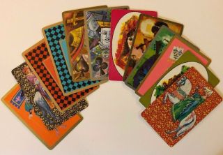 12 Vintage Playing Cards Summer Royal Kings & Queens All Different