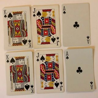 12 Vintage Playing Cards SUMMER Royal Kings & Queens All Different 3