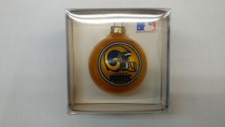 Nfl Los Angeles Rams Round Ball Christmas Ornament