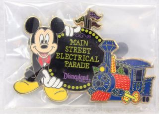 Disney Dlr Pin Main Street Electrical Parade Mickey Mouse Train Engine Drum