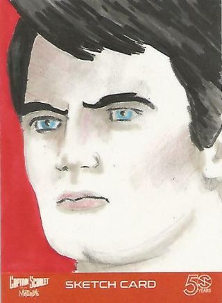 Captain Scarlet 50 Years - Marc Ducrow Sketch Card