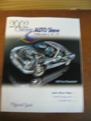 2002 Chicago Auto Show Program Mccormick Place Chevy Ford Chrysler