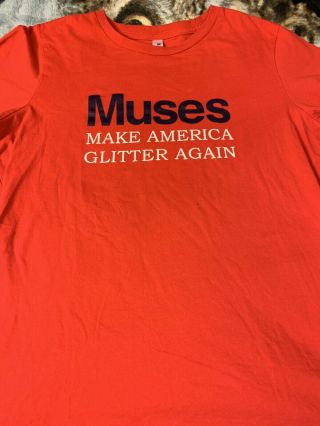 Krewe Of Muses Red Make America Glitter Again T - Shirt Womens Large Euc