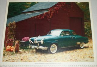1950 Studebaker Champion Coupe Car Print (green)