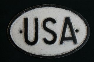 Usa United States Of America Grille Badge License Plate Topper Trunk Bumper