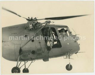 Bristol Sycamore Helicopter Large Raf Chivenor Photo,  Bz509