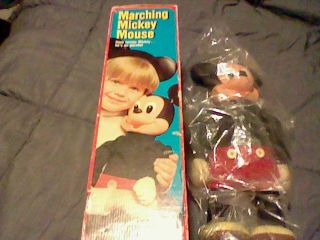 1970s Hasbro Marching Mickey Mouse Vintage Toy Walt Disney World Club Ears Rare 5