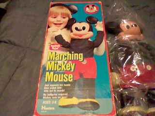 1970s Hasbro Marching Mickey Mouse Vintage Toy Walt Disney World Club Ears Rare 8