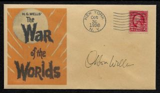 War Of The Worlds Radio Collector Envelope Period 1938 Stamp Op1240