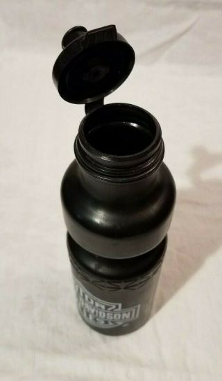 Harley Davidson Black Plastic Water Bottle 3