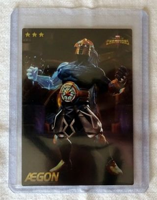 Aegon Marvel Contest Of Champions Dave & Busters Non - Foil Card 01/75 Rare