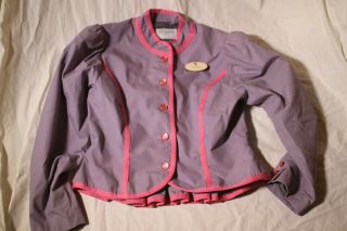 Vintage Walt Disney Magic Kingdom Main Street Hostess Costume Uniform Jacket