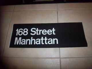 Nyc Subway Sign R27 1984 168 Street Manhattan Transit Roll Sign Ny Vintage Art