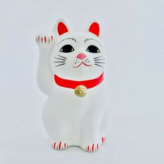 Maneki Neko Beckoning Cat Fortune Item Cat Neko 9cm Japanese Japan Ornament