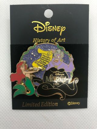 Disney Japan The Little Mermaid History Of Art 1989 Le 1600 Pin Ariel Ursula Jds