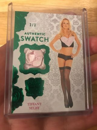 2018 Benchwarmer 25th Authentic Swatch Card Tiffany Selby 2/3