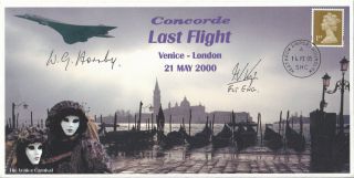 (a30777) Gb Cover Concorde Signed Seo Hornby / Kirby Venice London 2005 1 Of 1