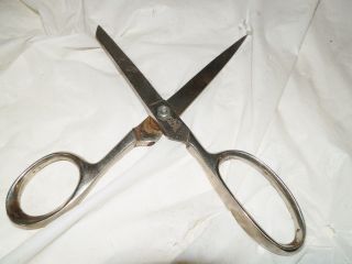 Vintage Italian Made Chrome Sewing Scissors 8  Length 1121 - 8 3