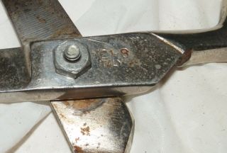Vintage Italian Made Chrome Sewing Scissors 8  Length 1121 - 8 4
