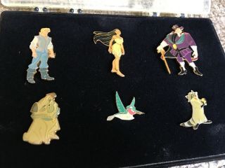 Rare (COOL GIFT IDEA) Disney POCAHONTAS figurine pins vintage Set of 6 toy pin 2