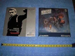 Star Wars " The Empire Strikes Back " & " Bullitt " Laser Video Disc (extended Play)