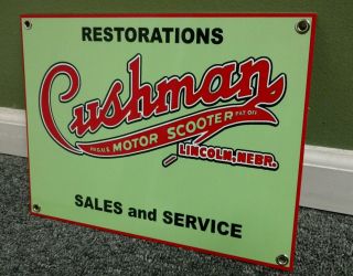 Cushman Scooter Sign