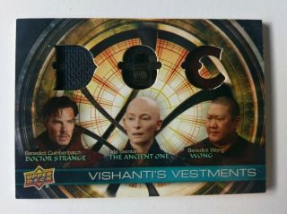 Doctor Dr Strange Vishantis Triple Costume Card Vht - Awd Cumberbatch Swinton Wong
