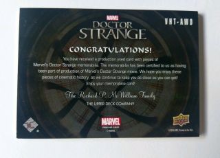 Doctor Dr Strange Vishantis Triple Costume Card VHT - AWD Cumberbatch Swinton Wong 2