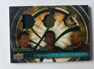 Doctor Dr Strange Vishantis Triple Costume Card Vht - Wbd Cumberbatch Ejiofor Wong